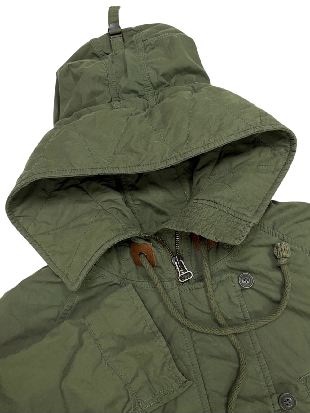 Ralph Lauren Denim Supply Military Jacket Men Large Green Army Field Utility Zip